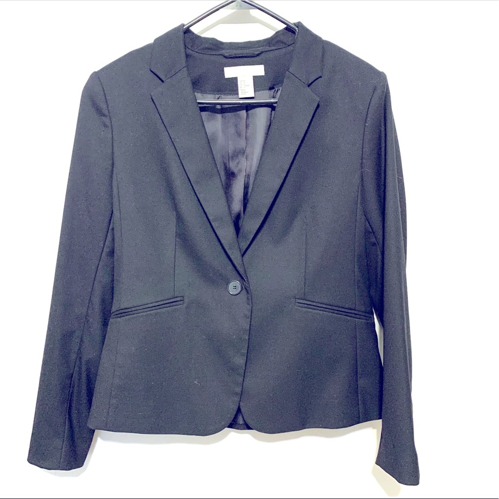 H&M Black Blazer Career Wear Classy Jacket